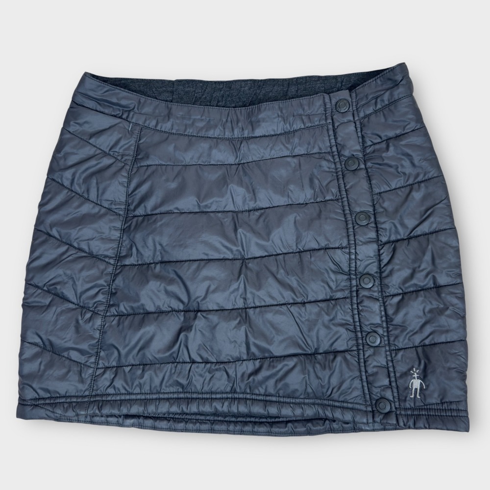 Smartwool‎ Puffer Mini Skirt PhD Smartloft Womens Sz S Black Outdoor Insulated